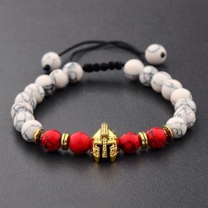 Lava Scrap Stone Gladiator Helmet Bracelet